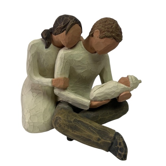 Willow Tree Other - Vintage Willow Tree New Life Mother Father Baby 2000 Home Decor Figurine